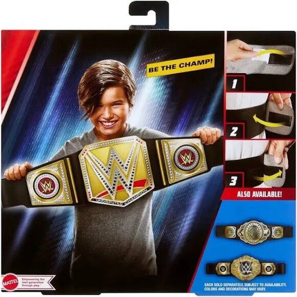 WWE Undisputed Championship Belt Gold Toy Pretend Child Youth Wrestling Costume - Picture 9 of 11